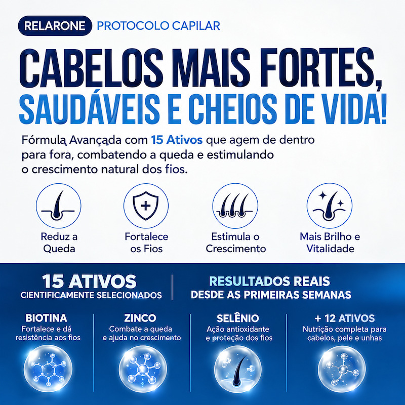 Protocolo Capilar RELARONE — uso diário